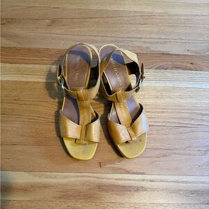 Franco Sarto Mustard Yellow Sandals